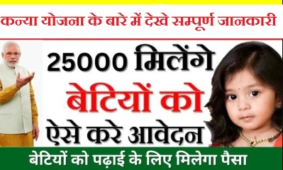 Kanya Sumangala Yojana : उत्तर प्रदेश सरकार बेटियों को देती है 25,000 रुपये, इस योजना का लाभ इस प्रकार उठाएं